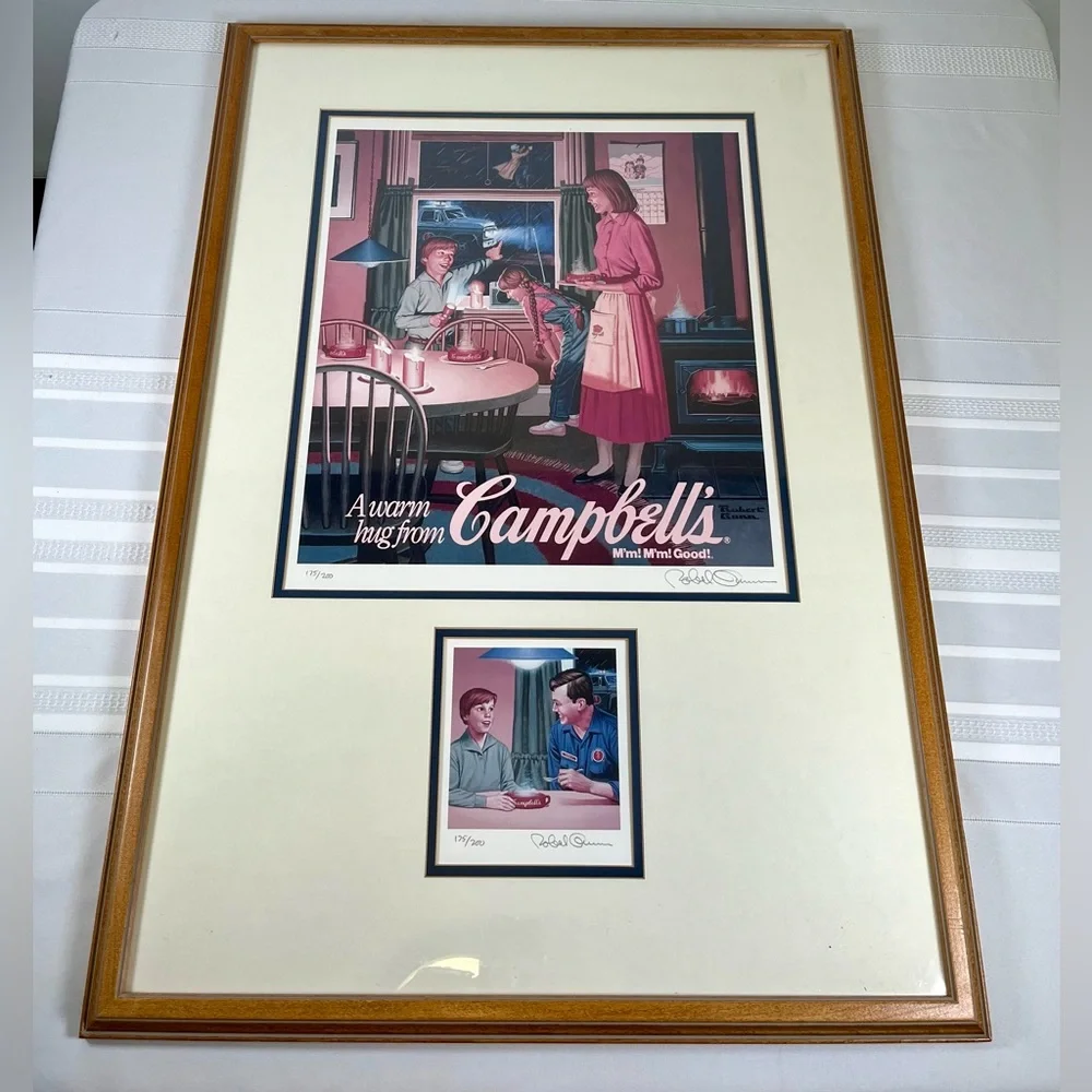 90s Robert Gunn Signed Limited Edition Campbell’s Soup Print 175/200 Advertising